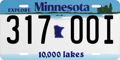 MN license plate 317OOI