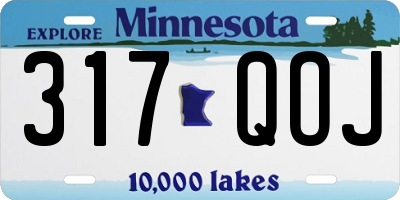 MN license plate 317QOJ