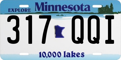 MN license plate 317QQI
