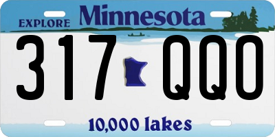 MN license plate 317QQO
