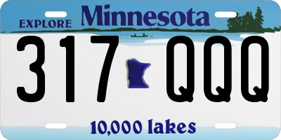 MN license plate 317QQQ