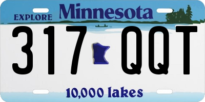 MN license plate 317QQT