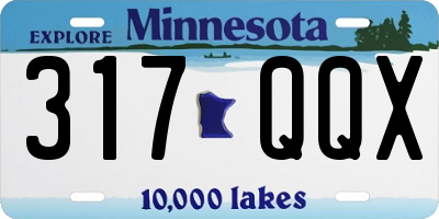 MN license plate 317QQX