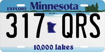 MN license plate 317QRS