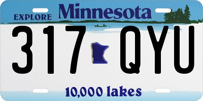 MN license plate 317QYU