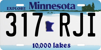 MN license plate 317RJI