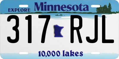 MN license plate 317RJL