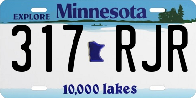 MN license plate 317RJR