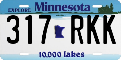 MN license plate 317RKK