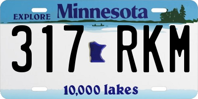 MN license plate 317RKM
