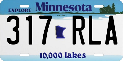 MN license plate 317RLA