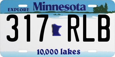 MN license plate 317RLB