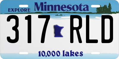 MN license plate 317RLD