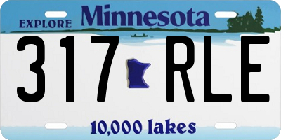 MN license plate 317RLE