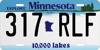 MN license plate 317RLF