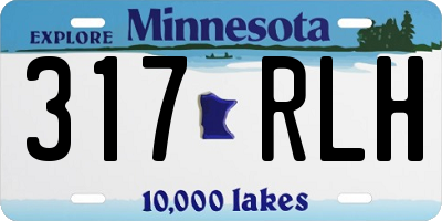 MN license plate 317RLH