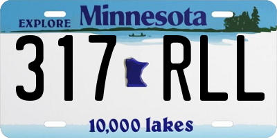 MN license plate 317RLL