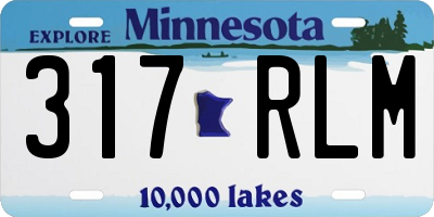 MN license plate 317RLM