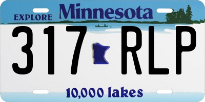 MN license plate 317RLP