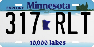 MN license plate 317RLT