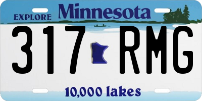 MN license plate 317RMG