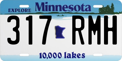 MN license plate 317RMH