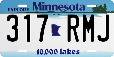 MN license plate 317RMJ