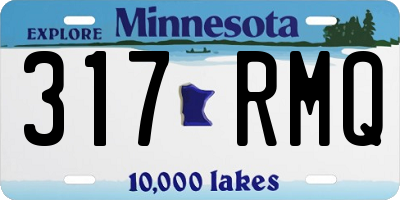 MN license plate 317RMQ