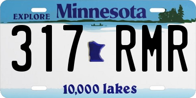 MN license plate 317RMR