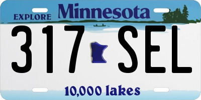 MN license plate 317SEL