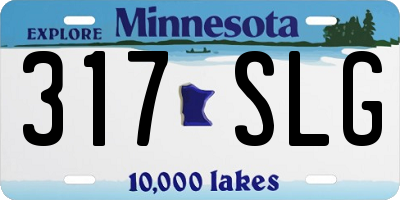 MN license plate 317SLG