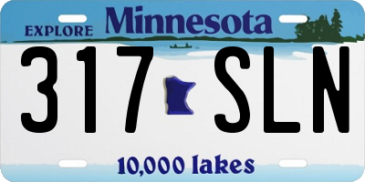 MN license plate 317SLN
