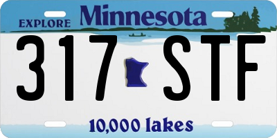 MN license plate 317STF