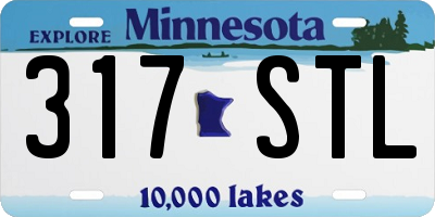 MN license plate 317STL