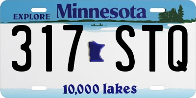MN license plate 317STQ
