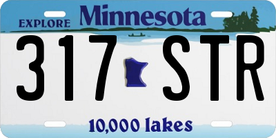 MN license plate 317STR
