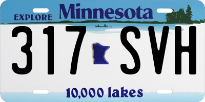 MN license plate 317SVH