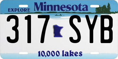 MN license plate 317SYB