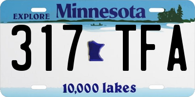MN license plate 317TFA