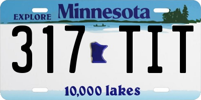 MN license plate 317TIT