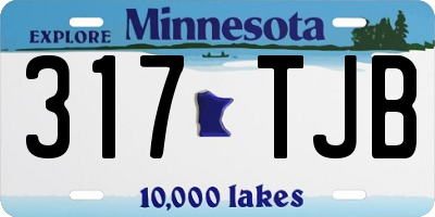 MN license plate 317TJB