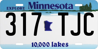 MN license plate 317TJC