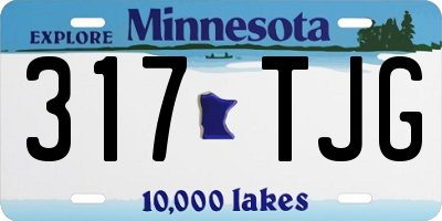 MN license plate 317TJG