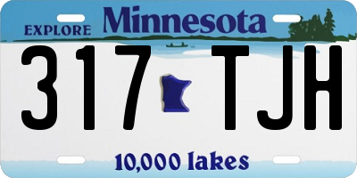 MN license plate 317TJH