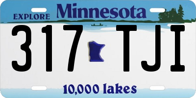 MN license plate 317TJI