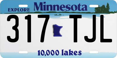 MN license plate 317TJL