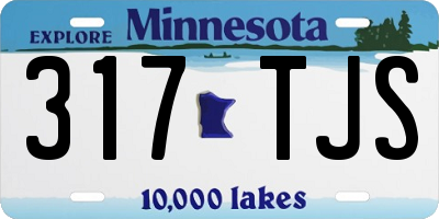 MN license plate 317TJS