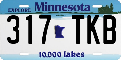 MN license plate 317TKB
