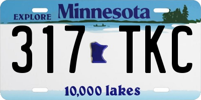 MN license plate 317TKC