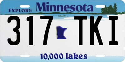 MN license plate 317TKI